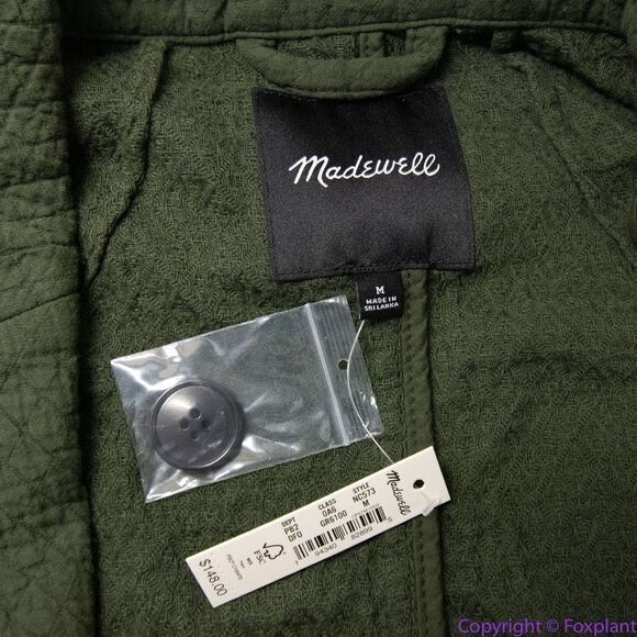 NEW‎ Madewell Diamond Jacquard Shaw Blazer, M - Picture 12 of 16